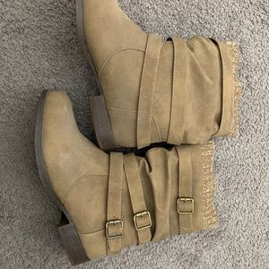 JustFab Nafise Sweater Cuff Boot